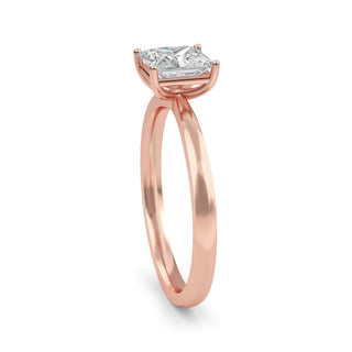 Princess Cut Four-Prong Solitaire Engagement Ring 1.0 ct