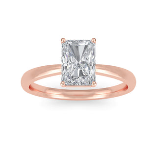 Radiant Cut Elevated Cathedral Solitaire Engagement Ring 1.0 ct