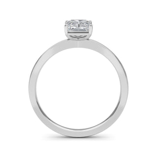 Radiant Cut Elevated Cathedral Solitaire Engagement Ring 1.0 ct
