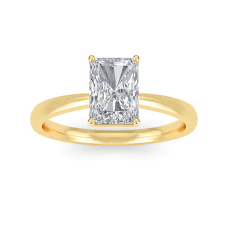 Radiant Cut Elevated Cathedral Solitaire Engagement Ring 1.0 ct