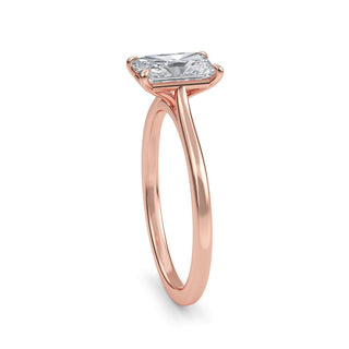 Radiant Cut Refined Solitaire Engagement Ring 1.0 ct
