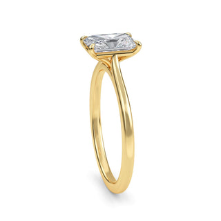 Radiant Cut Refined Solitaire Engagement Ring 1.0 ct