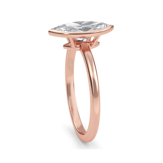 Marquise Cut Refined Solitaire Engagement Ring 1.0 ct