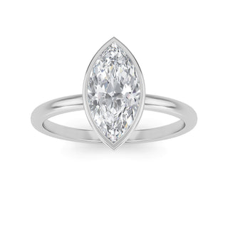 Marquise Cut Refined Solitaire Engagement Ring 1.0 ct
