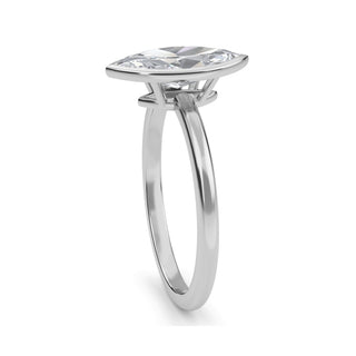Marquise Cut Refined Solitaire Engagement Ring 1.0 ct