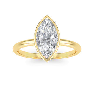 Marquise Cut Refined Solitaire Engagement Ring 1.0 ct