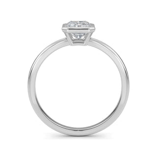 Radiant Cut Bezel-Style Solitaire Engagement Ring 1.0 ct