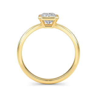 Radiant Cut Bezel-Style Solitaire Engagement Ring 1.0 ct
